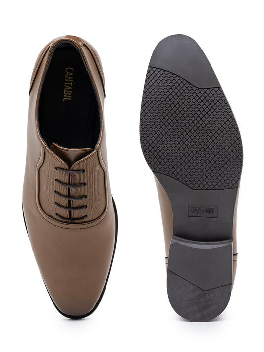 Men’s tan Solid Formal Shoes