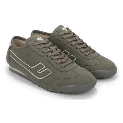 Men's Olive Colourblock Casual Sneakers