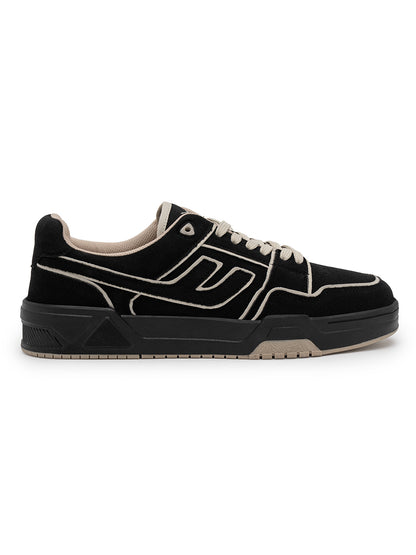 Men's Black Colourblock Casual Sneakers