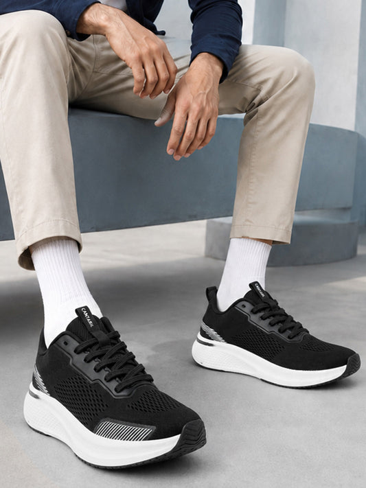 Men's Black Colourblock Casual Shoes