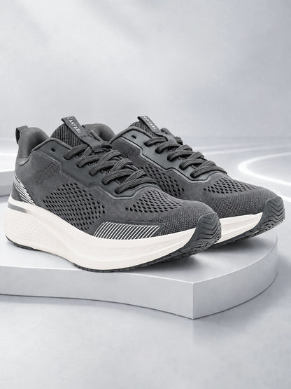 Men's Grey Colourblock Casual Shoes