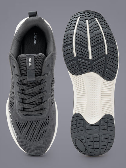 Men's Grey Colourblock Casual Shoes