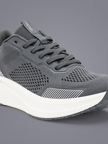 Men's Grey Colourblock Casual Shoes