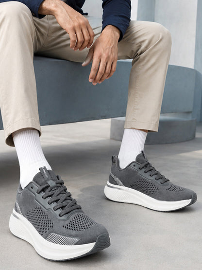 Men's Grey Colourblock Casual Shoes