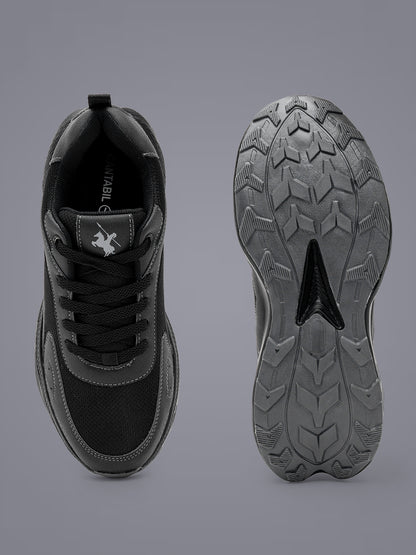 Men's Black Solid Casual Shoes