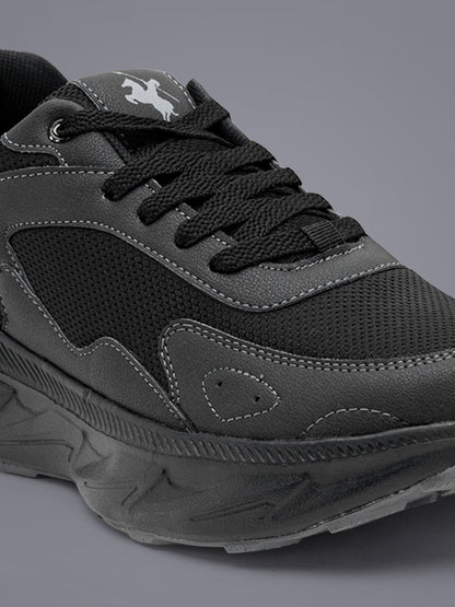 Men's Black Solid Casual Shoes