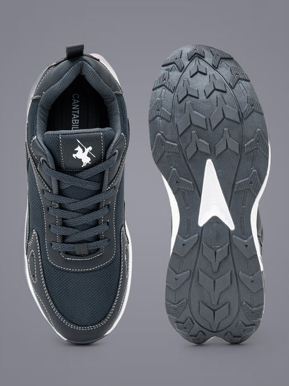 Men's Grey Solid Casual Shoes