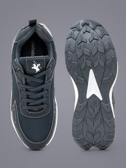 Men's Grey Solid Casual Shoes