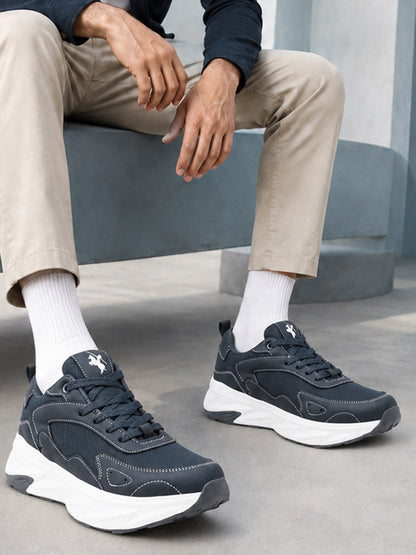 Men's Grey Solid Casual Shoes