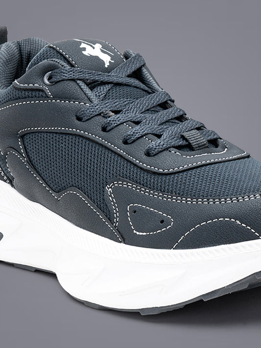 Men's Grey Solid Casual Shoes