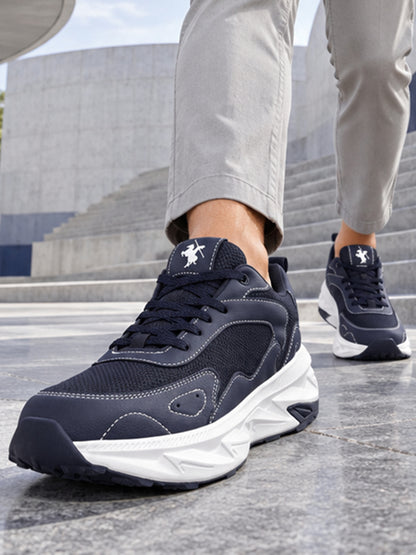 Men's Navy Solid Casual Shoes