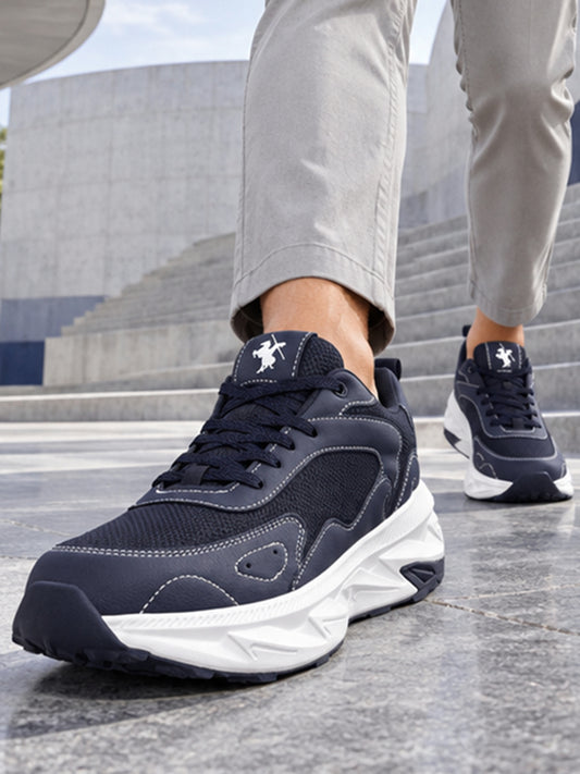 Men's Navy Solid Casual Shoes