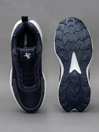 Men's Navy Solid Casual Shoes
