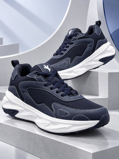 Men's Navy Solid Casual Shoes