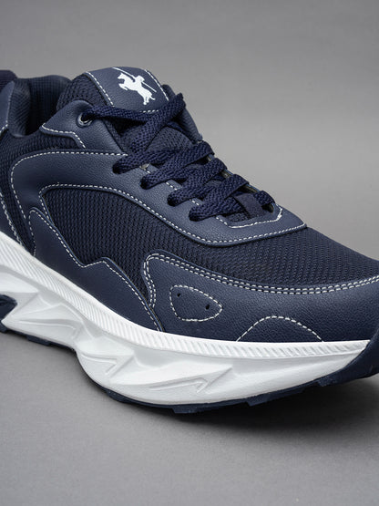 Men's Navy Solid Casual Shoes