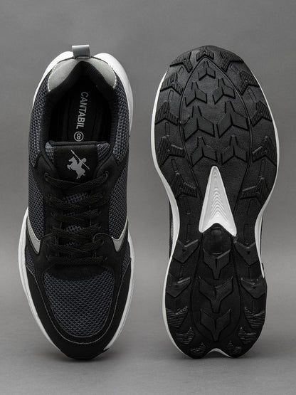 Men's Black Colourblock Casual Shoes