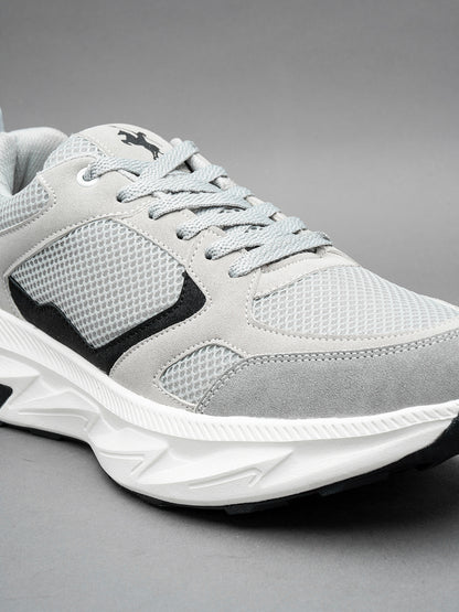 Men's Grey Colourblock Casual Shoes