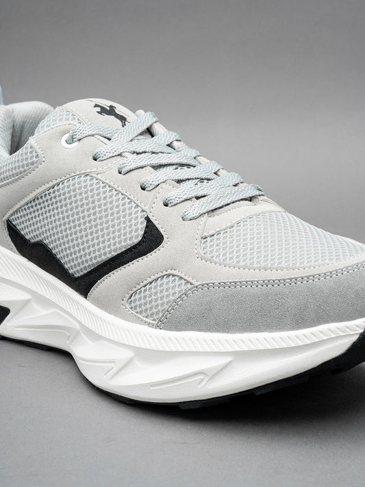 Men's Grey Colourblock Casual Shoes