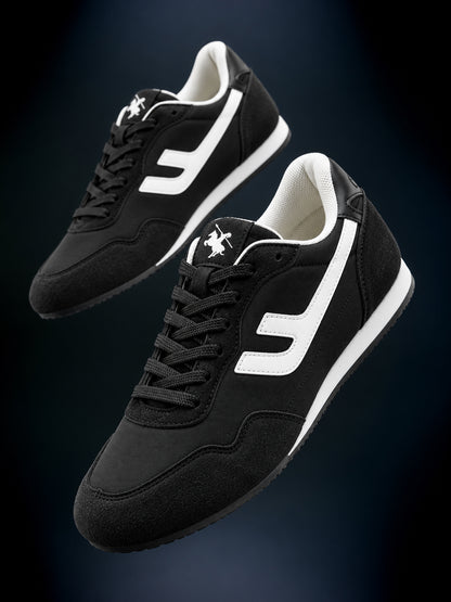 Cantabil Men’s Black Colorblock Casual Sneakers