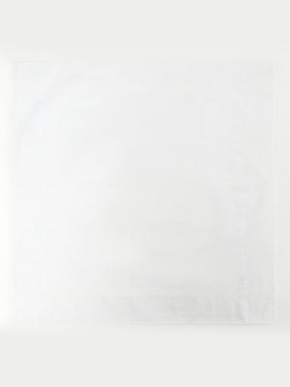 Men's White   Basic  Hand Kerchief -Pack of 6