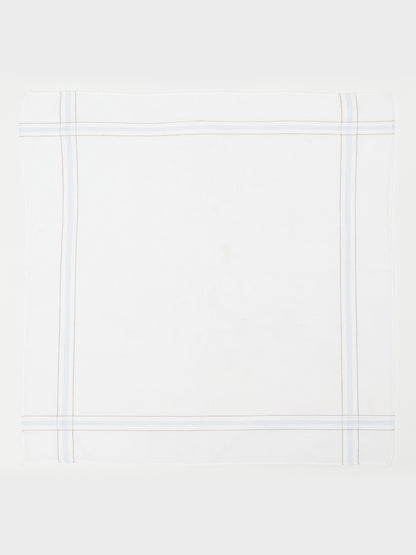 Men's White Assorted Basic Hand Kerchief -Pack of 6