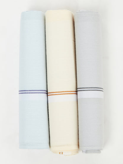 Men's Assorted colors Basic  Hand Kerchief -Pack of 6