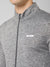 Cantabil Solid Full Sleeves Mock Collar Regular Fit Full Zipper Front Men Grey Active Wear Jacket