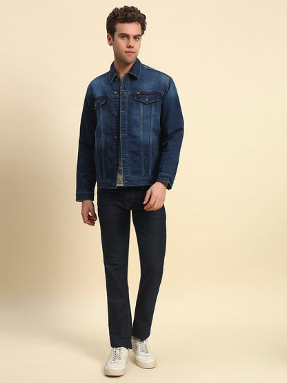 Jacket for Men | Premium Casual Jacket Smart Fit Spread Collar Poly Cotton Fabric Solid Pattern