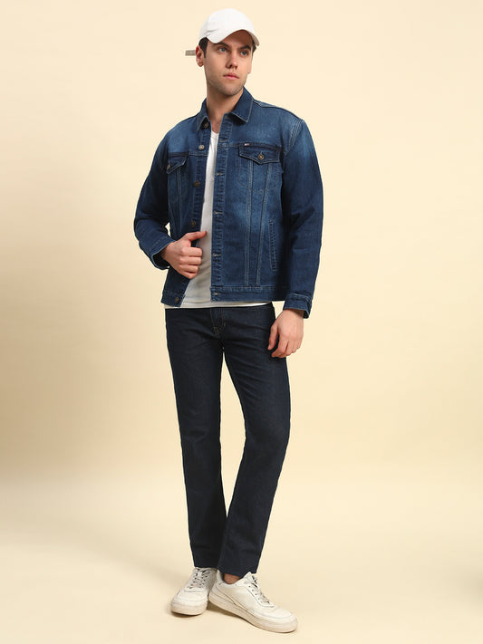 Jacket for Men | Premium Casual Jacket Smart Fit Spread Collar Poly Cotton Fabric Solid Pattern