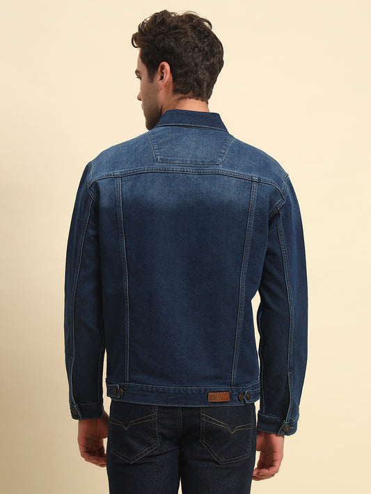 Jacket for Men | Premium Casual Jacket Smart Fit Spread Collar Poly Cotton Fabric Solid Pattern