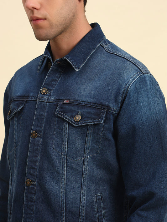 Jacket for Men | Premium Casual Jacket Smart Fit Spread Collar Poly Cotton Fabric Solid Pattern