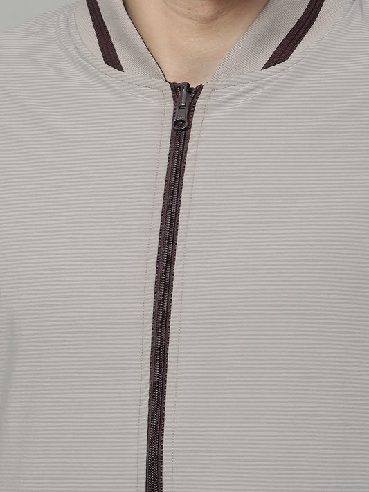 Reversible Jacket for Men | Premium Casual Jacket Regular Fit Mock Neck Nylon Fabric Solid Pattern