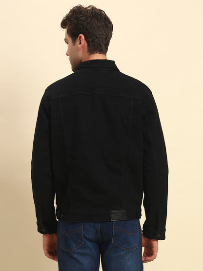 Jacket for Men | Premium Casual Jacket Smart Fit Spread Collar Cotton Polyester Fabric Solid Pattern