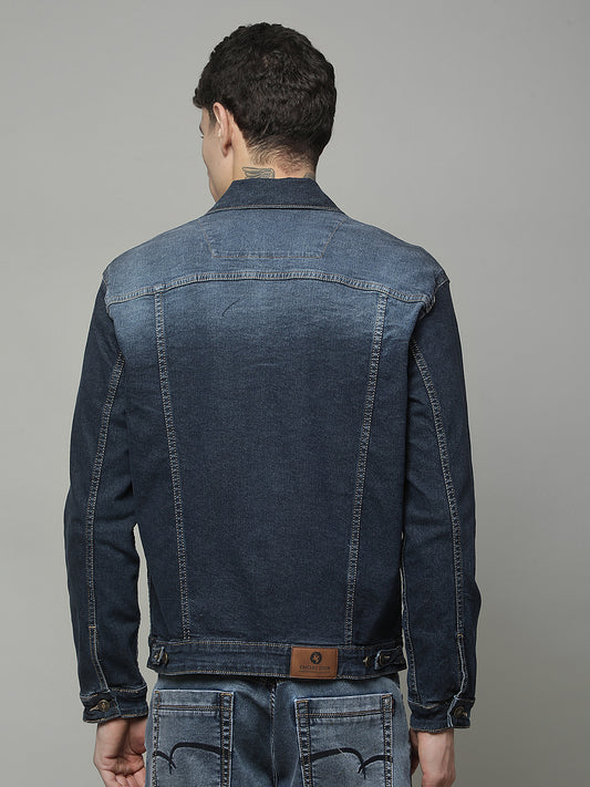 Jacket for Men | Premium Casual Jacket Regular Fit Mock Neck Cotton Stretch Fabric Solid Pattern