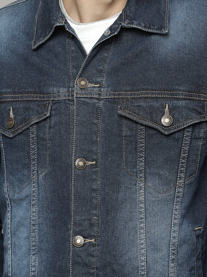 Jacket for Men | Premium Casual Jacket Regular Fit Mock Neck Cotton Stretch Fabric Solid Pattern