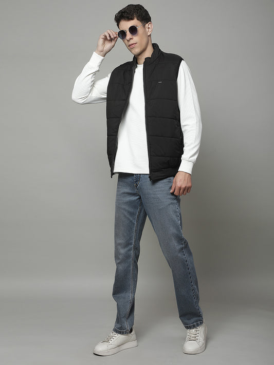 Reversible Jacket for Men | Premium Casual Jacket Regular Fit Mock Neck Polyester Fabric Solid Pattern