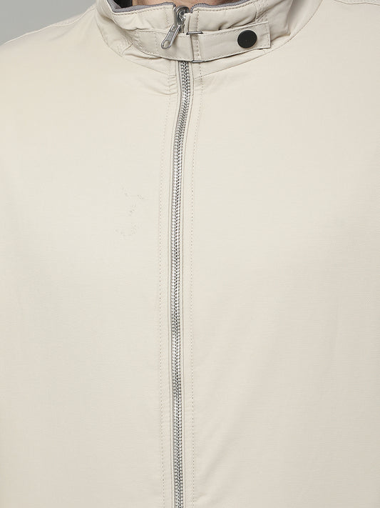 Reversible Jacket for Men | Premium Casual Jacket Regular Fit Mandarin Neck Cotton Fabric Solid Pattern