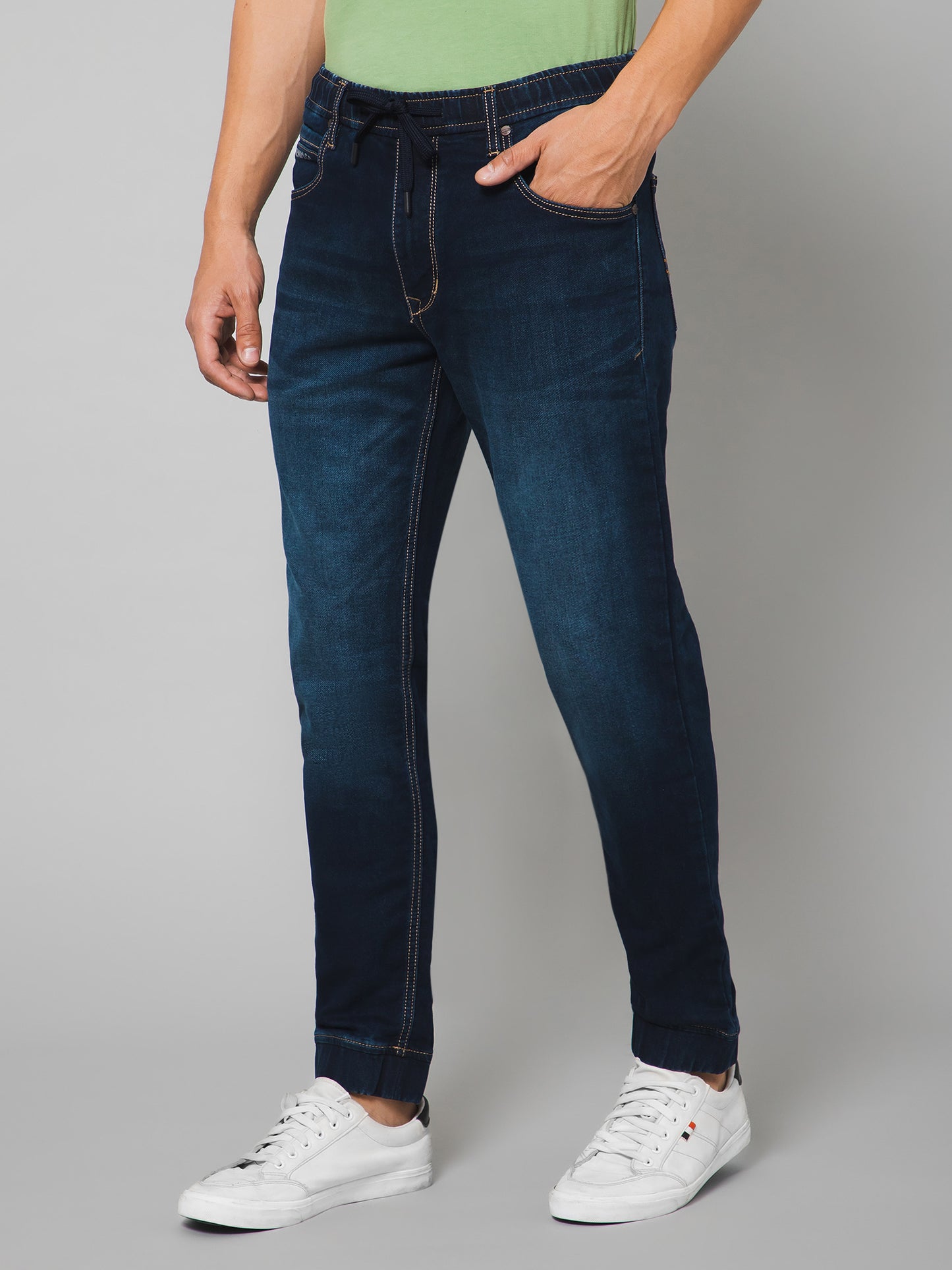 Cantabil Men Dark Blue Jogger (7121292427403)