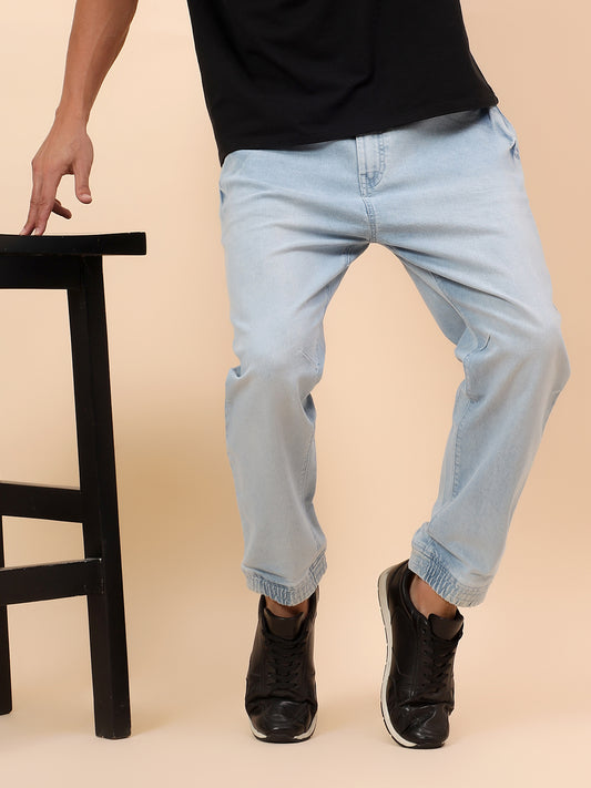 Jogger for Men | Breathable & Soft with Color Fastness Smart Fit Cotton Blend Solid Pattern Drawstring Closure