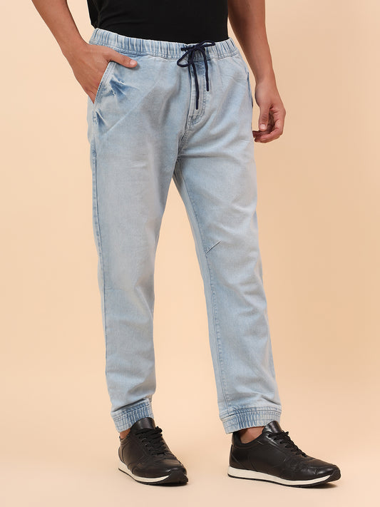 Jogger for Men | Breathable & Soft with Color Fastness Smart Fit Cotton Blend Solid Pattern Drawstring Closure