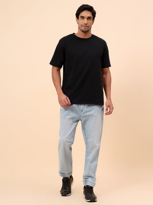 Jogger for Men | Breathable & Soft with Color Fastness Smart Fit Cotton Blend Solid Pattern Drawstring Closure