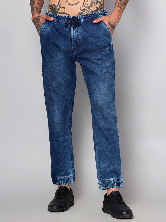 Cantabil Men Dark Blue Jogger (7153636573323)
