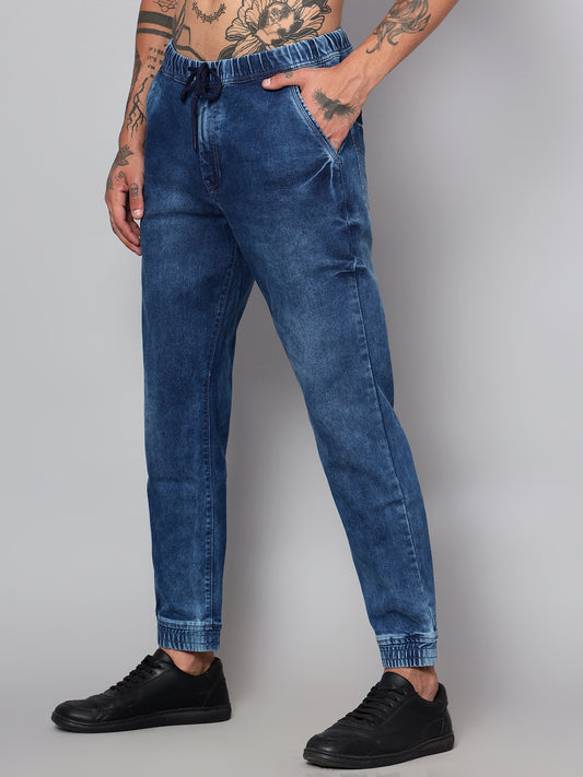 Cantabil Men Dark Blue Jogger (7153636573323)