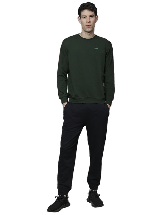 Lounge Set for Men | Winter Wear Round Necck with Poly Cotton Fabric Solid Pattern