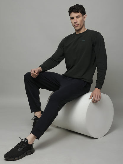 Lounge Set for Men | Winter Wear Round Necck with Poly Cotton Fabric Solid Pattern