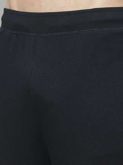 Lounge Set for Men | Winter Wear Round Necck with Poly Cotton Fabric Solid Pattern