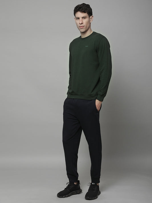 Lounge Set for Men | Winter Wear Round Necck with Poly Cotton Fabric Solid Pattern