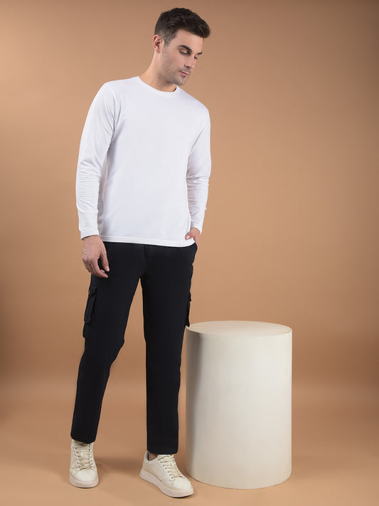 Men's Solid Navy Lower