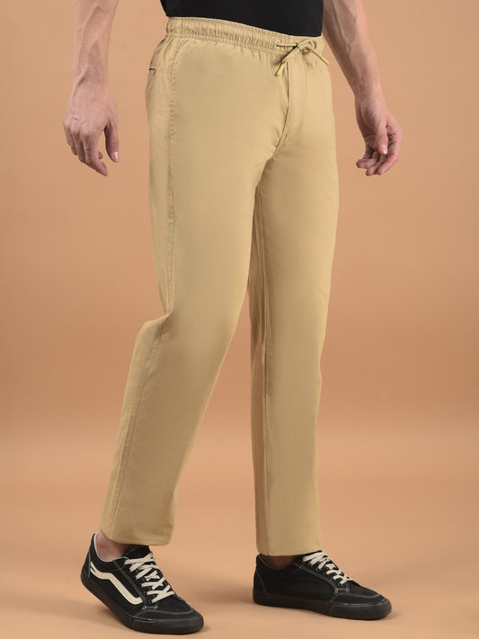 Men's Solid Light Khaki Lower