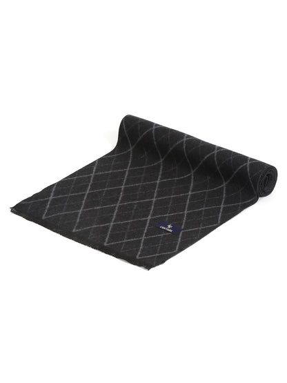 Men's Black Fashion All over Argyle Muffler